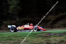 FERRARI 126C2 Turbo F1 Gilles Villeneuve 1982 Belgian GP practice...
