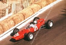 Ferrari 158 1.5 litre V8 John Surtees Monaco GP 1964 colour photo