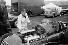 Ferrari 166 V12 Wilkie Wilkinson & Bill Dobson with David (Ecurie Ecosse) Murray's car. Winfield 1951