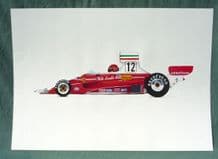 Ferrari 213T Niki Lauda 1975. Acrylic