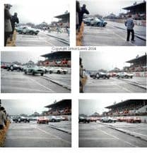 Ferrari 250 GT SWBs & Aston Martin DB4GTs Montlhery 1000kms start 1960(set)