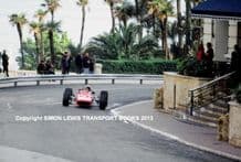 FERRARI 312 V12 F1 Chris Amon Monaco GP 1967 colour action 10x7" photo