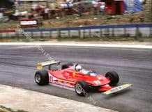 Ferrari 312T4 JODY SCHECKTER 1979 South African GP F1 Kyalami. 10x7" photo