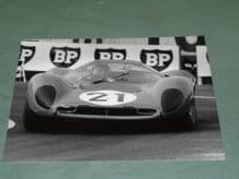 FERRARI 330P4 Scarfiotti/Parkes Le Mans 1967. 10x8" photo by Dave Friedman
