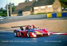 Ferrari 333SP Goosens/van der Peole/Bachelart Le Mans 1996 Mulsane Corner. Photo