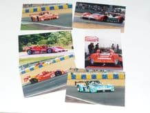 Ferrari 333SP Le Mans & IMSA x6 original photos 6x4 inch Momo, Pilot, Giesse