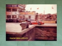 FERRARI 625 F1. Farina, German GP 1954. Colour 10x7" photo