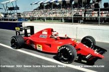 Ferrari 641 Nigel Mansell pit exit 1990 British GP