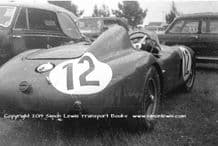 Ferrari 750 Monza photo Helde/Lucas. Le Mans paddock 1955 (tail view)