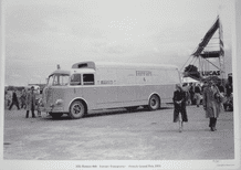 FERRARI F1 1951 Racing Car Transporter ALFA ROMEO 800. Ltd ed. Poster 27 x 20" (690 x 590mm)