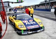 Ferrari F40 GTE, Olofsson/DelaNoce . Photo. Silverstone BPR GT 1996 (B)