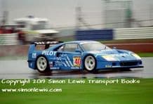Ferrari F40 LM Ferte/Thevenin/Onofrio . Photo. Silverstone BPR GT 1995