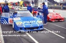 Ferrari F40 LM Ferte/Thevenin/Onofrio . Photo. Silverstone BPR GT 1996 (C)