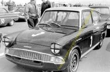 Ford Anglia Broadspeed. John Fitzpatrick. Snetterton c1965 (a)