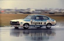 Ford Capri .Gerry Marshall.  Silverstone RAC Saloons  photo 19 March 1978
