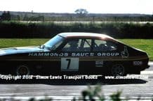 Ford Capri (Chris Craft). photo. Silverstone RAC Saloons (BTCC) 6 June 77 (finished 4th)