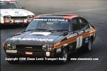 Ford Capri (Chris Craft and Vince Woodman). Photo Mallory 28 Aug 1976 RAC Saloons