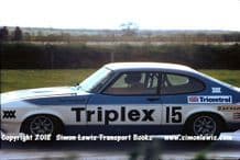 Ford Capri (Colin Vandervall) photo. Silverstone RAC Saloons (BTCC) 6 June 1977 3rd