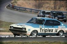 Ford Capri (Gerry Marshall) Triumph Dolomite (John Fitzpatrick).photo. Oulton RAC Saloons 28 Mar 78