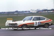 Ford Capri MkII Holman Blackburn , Photo. Silverstone RAC Saloon Cars April 11 1976