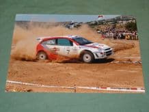 FORD FOCUS WRC. Martini. McRae/Grist ACROPOLIS RALLY 1999 12x8" photo (C)
