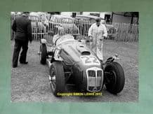 Frazer Nash Le Mans Rep.Rudi Fischer(Wharton's Car)Isle of Man 1952.10x7" photo