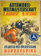 GERMAN GP 1953 NURBURGRING Original race program