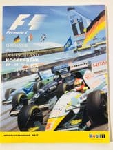 GERMAN GP F1 1994  programme