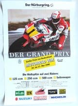 GERMAN MOTORCYCLE GP 1990 NURBURGRING . Poster 17x 23" ( 430 x 600mm)