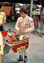 Gilles Villeneuve Brazilian GP Pits 1981