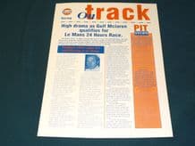 GULF McLAREN F1 GTR 1995 ON TRACK info sheet - #7 Le Mans test/ Donington preview