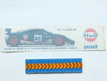 GULF McLAREN F1 GTR 1995 window decal/sticker approx 11 inch long (275mm) Unused