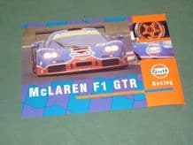 GULF McLAREN F1 GTR 1996 Team Postcard