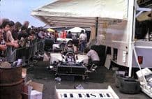 HESKETH 308 team in paddock 1974 British GP photo