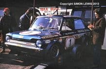 HILLMAN IMP Bill McGovern. 1972 Brands Hatch paddock photo