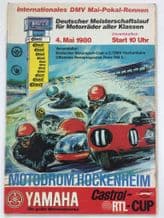 HOCKENHEIM 1980 May 4 "Int. DMV Mai-Pokal-Rennen" Motorcycle race program