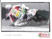 HONDA CASTROL SUPERBIKE Aaron Slight . Poster 16 x 10" ( 420 X 245mm)