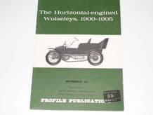 Horizontal-Engined Wolseleys 1900-1905 :THE  (Profile Publications Number 43)