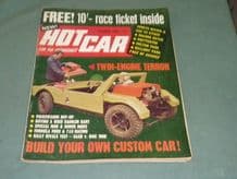 HOT CAR October 1968 - VW, Rally Saab vs BMC 1800, 750 racing, Custom Cars
