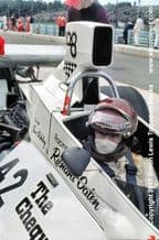 Ian Ashley, Brabham BT42 Cockpit close-up photo. US GP1974