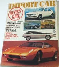 Import Car Buyer's Guide (Tanner 1972)