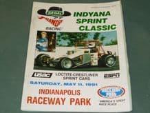 INDIANAPOLIS RACEWAY PARK Sprint Classic 1991 program