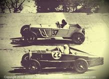 Invicta (Field/Ettinger) MG K3 (005 E R Hall) photos at Brooklands 1933 BRDC 500