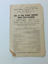 ISLE OF MAN GRAND NATIONAL SCRAMBLE 1954 June 1. Programme