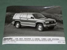 ISUZU TROOPER 3.1 DIESEL TURBO LWB CITATION factory issued 8x6" press photo