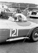 Jaguar C Type Duncan Hamilton Turnberry paddock June 1952.  photo