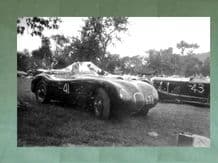 JAGUAR C Type JWS 353 ex Ecosse paddock at Prescott late 50s .10x7"am' photo