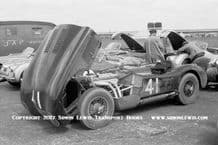 Jaguar C Type Peter Walker's car (XKC 011)Paddock photo 1952 Silverstone Daily Express Trophy