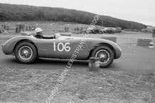 Jaguar C Type Stirling Moss MDU 212, Turnberry, Scotland. June 1952
