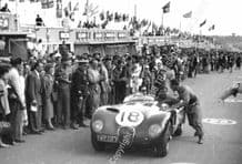 Jaguar C Type Tony Rolt, Duncan Hamilton (Winners)and Stirling Moss. 1953 Le Mans 24 hours